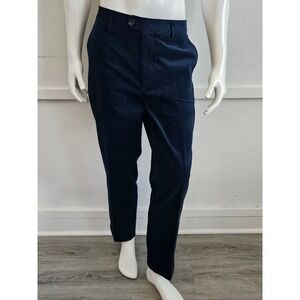 BONOBOS Pleated Stretch Corduroy Straight Fit Chinos Trousers Pants Size 38x30